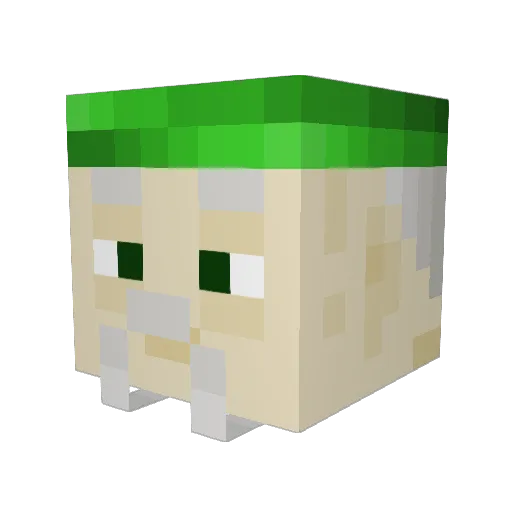 IvCo1389 Minecraft avatar head, 3D render