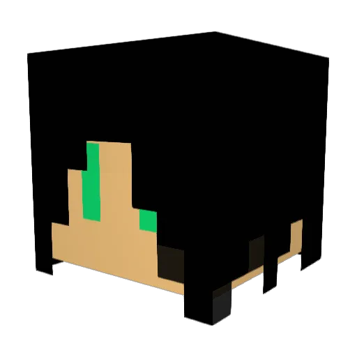 IvENInWZa Minecraft avatar head, 3D render