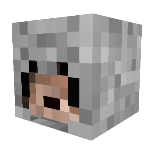 IvNeQzI Minecraft avatar head, 3D render