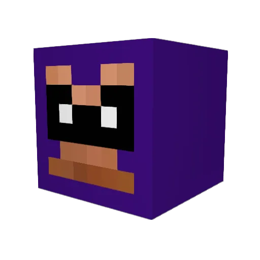 IvaNOid Minecraft avatar head, 3D render