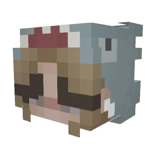 IvaOS1414 Minecraft avatar head, 3D render