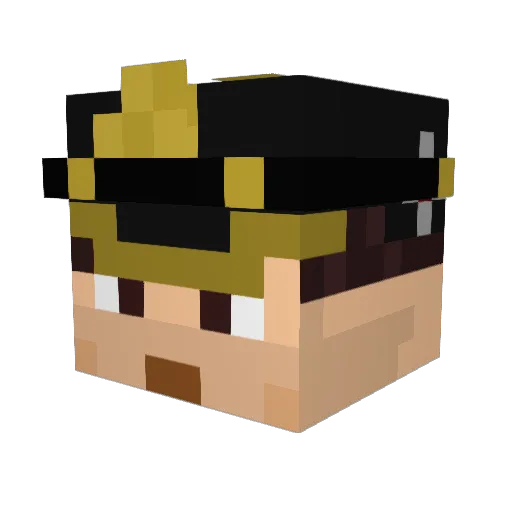 Ivak_33 Minecraft avatar head, 3D render