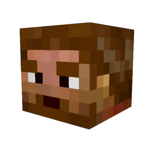 Ivaldo95 Minecraft avatar head, 3D render