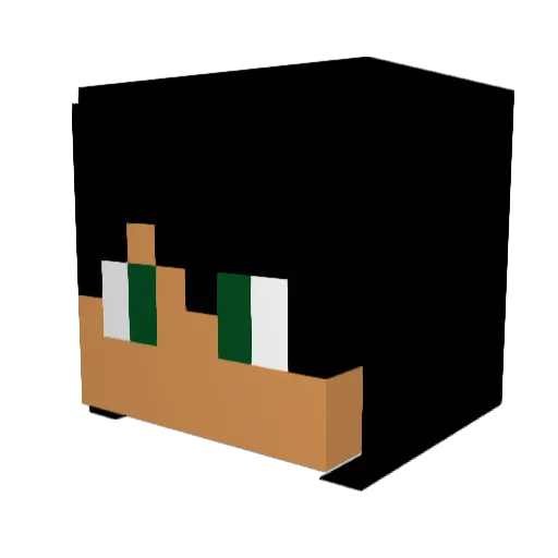 Ivan555 Minecraft avatar head, 3D render