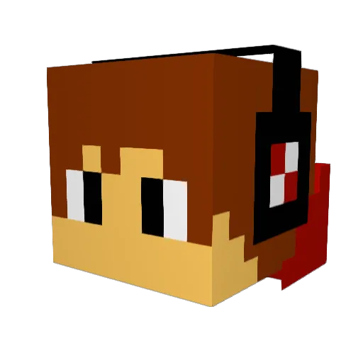 Ivan636 Minecraft avatar head, 3D render
