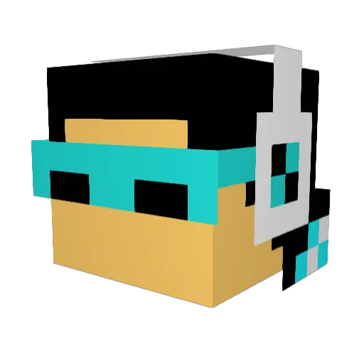 IvanBuilder Minecraft avatar head, 3D render