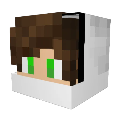 IvanFM_60 Minecraft avatar head, 3D render