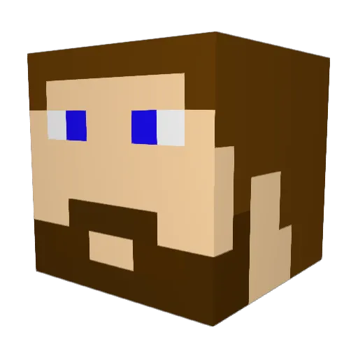 IvanFisker Minecraft avatar head, 3D render