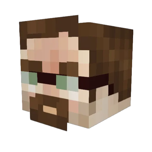 IvanFreeman Minecraft avatar head, 3D render