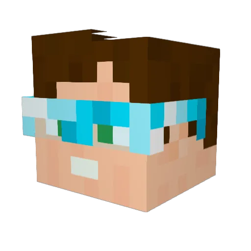 IvanGrafin Minecraft avatar head, 3D render