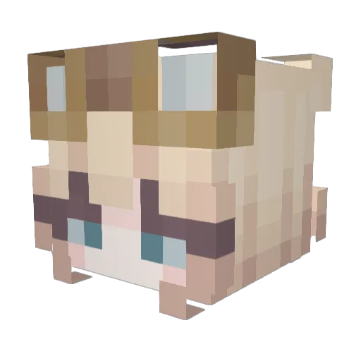 IvanHestia Minecraft avatar head, 3D render