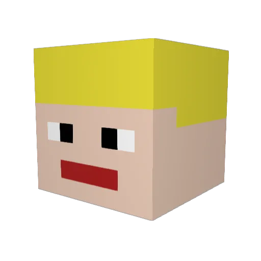 IvanIsSakon Minecraft avatar head, 3D render