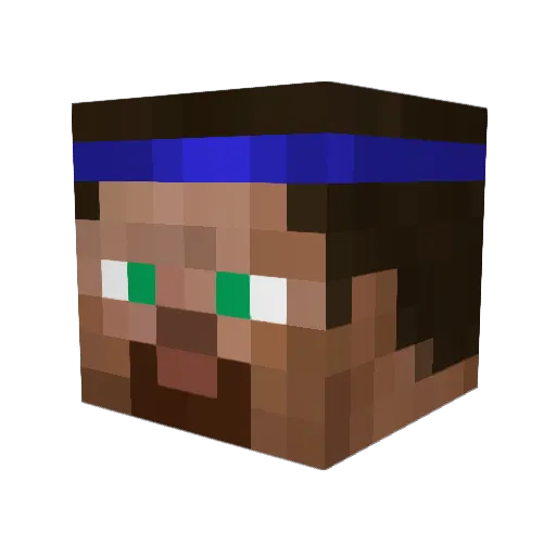 IvanKaron Minecraft avatar head, 3D render