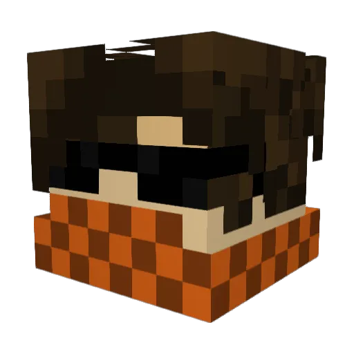 IvanL1n Minecraft avatar head, 3D render