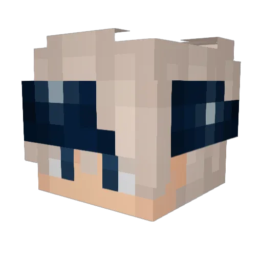 IvanLuciano Minecraft avatar head, 3D render
