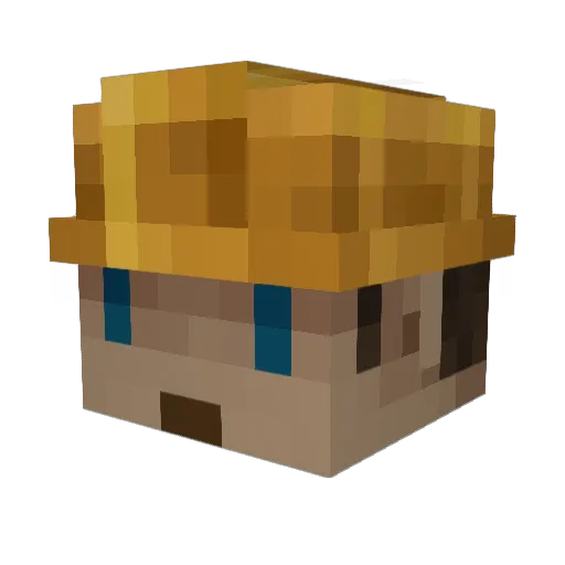 IvanMane Minecraft avatar head, 3D render