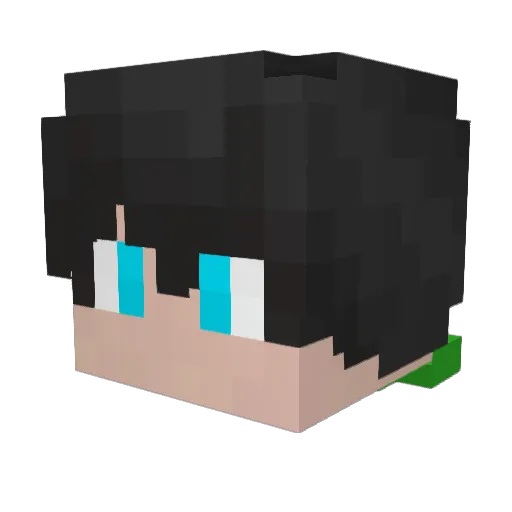 IvanMedv Minecraft avatar head, 3D render
