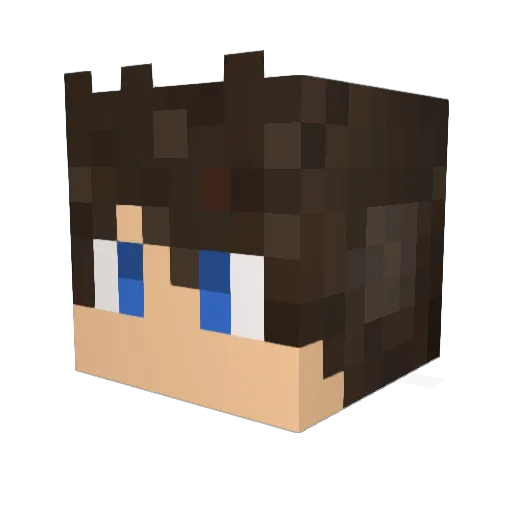 IvanRaiol Minecraft avatar head, 3D render