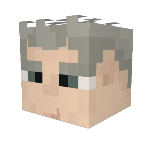 IvanRichwalski Minecraft avatar head, 3D render