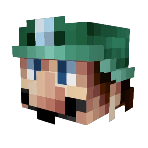 IvanRox Minecraft avatar head, 3D render
