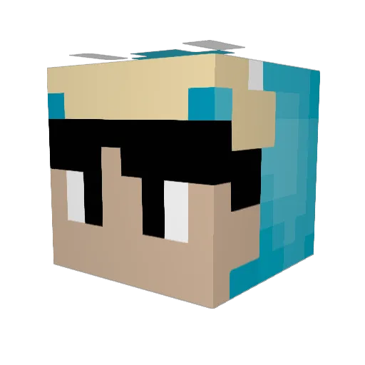 IvanSsj18 Minecraft avatar head, 3D render