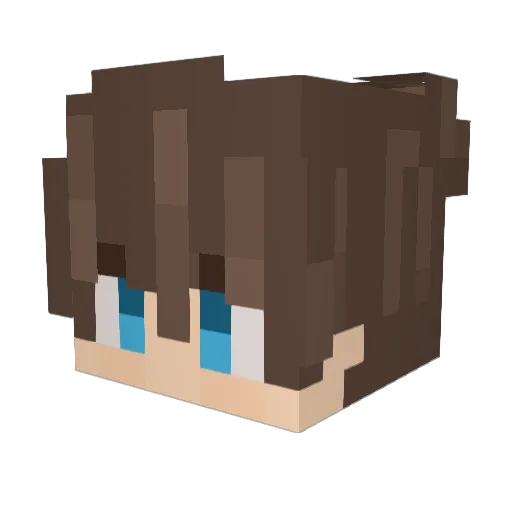 IvanTM Minecraft avatar head, 3D render