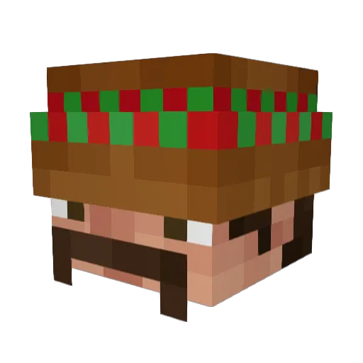 IvanTuzs Minecraft avatar head, 3D render