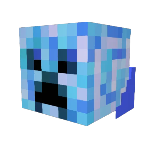 IvanV0907 Minecraft avatar head, 3D render