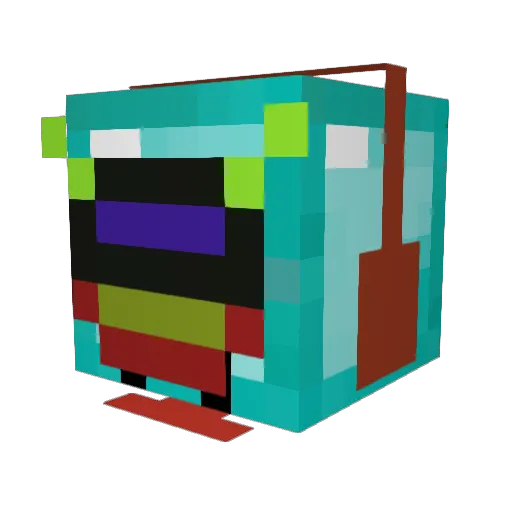 IvanVV Minecraft avatar head, 3D render