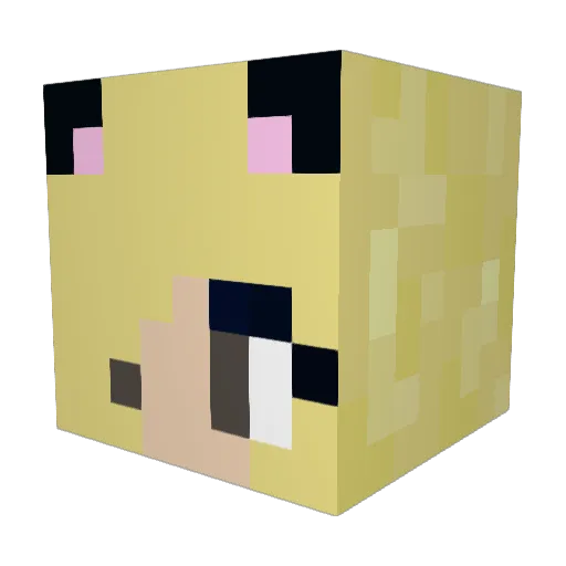 IvaneOfi Minecraft avatar head, 3D render
