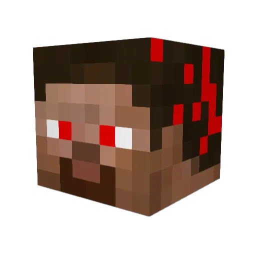 Ivaneska Minecraft avatar head, 3D render