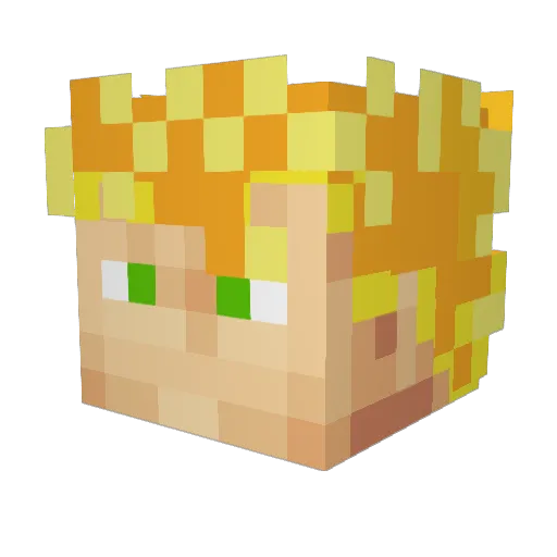 Ivanlok118 Minecraft avatar head, 3D render