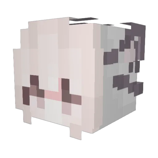 Ivannastarz Minecraft avatar head, 3D render