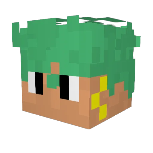 Ivannnnn1 Minecraft avatar head, 3D render
