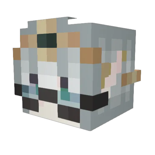 Ivannyya Minecraft avatar head, 3D render