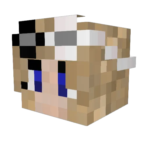 IvanovLox20 Minecraft avatar head, 3D render