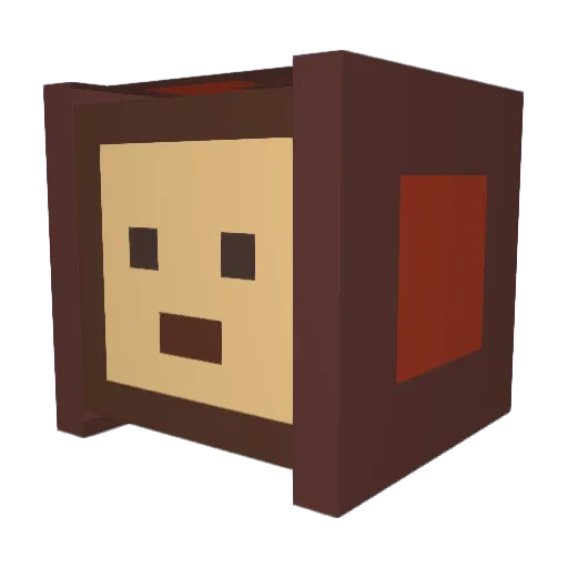 Ivant225 Minecraft avatar head, 3D render