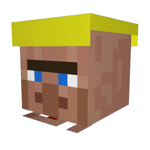 IvarMcHuts Minecraft avatar head, 3D render