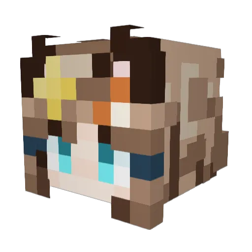 Ivara345 Minecraft avatar head, 3D render