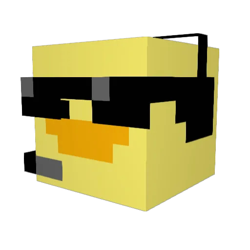 Ivarbivar Minecraft avatar head, 3D render