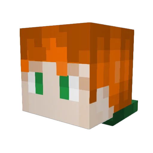 Ivars_F117 Minecraft avatar head, 3D render