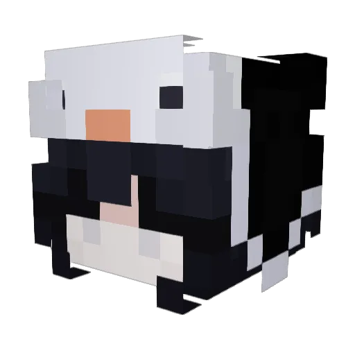 Ivcq Minecraft avatar head, 3D render