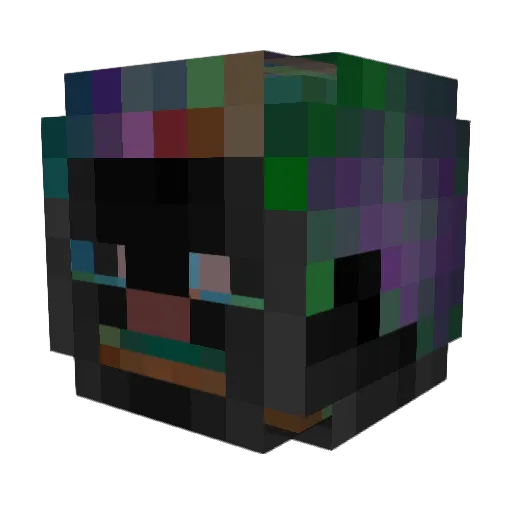 Ivehhh Minecraft avatar head, 3D render