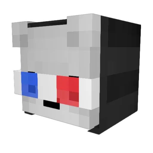 IvekCar Minecraft avatar head, 3D render