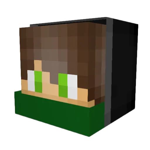 IvelGHG Minecraft avatar head, 3D render
