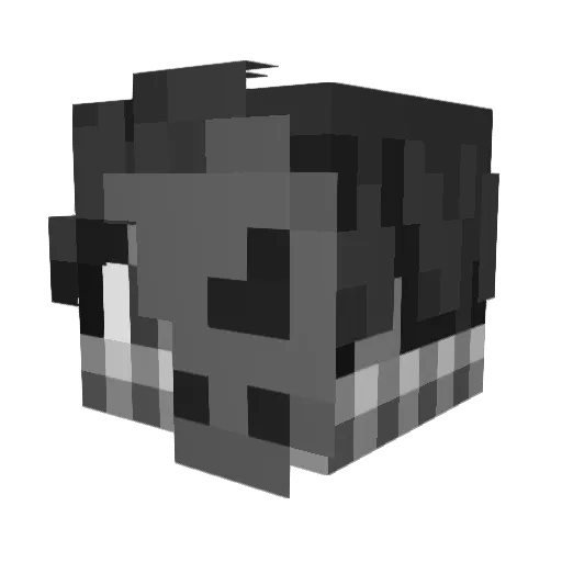 Ivenotdied Minecraft avatar head, 3D render