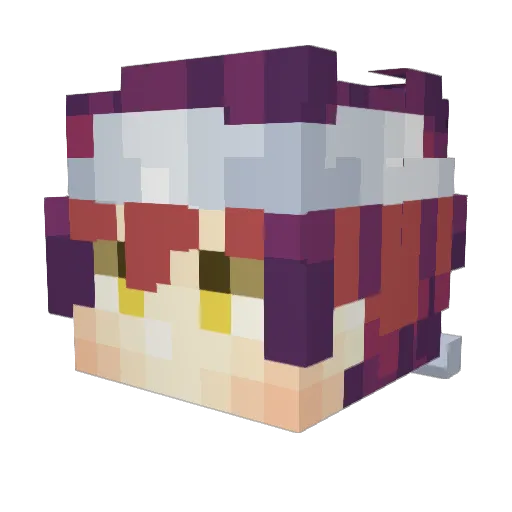 IvensMtz Minecraft avatar head, 3D render