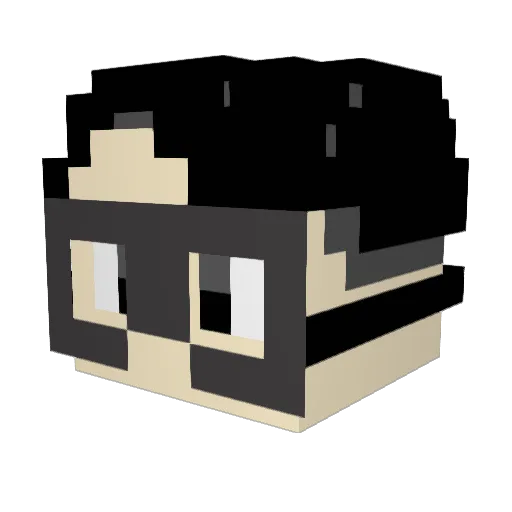 Iver0314 Minecraft avatar head, 3D render
