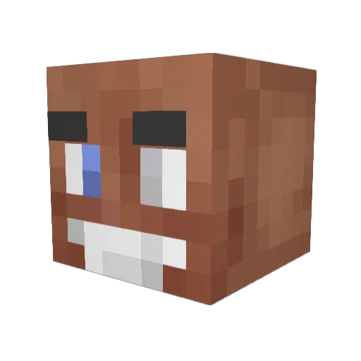 Iver Minecraft avatar head, 3D render