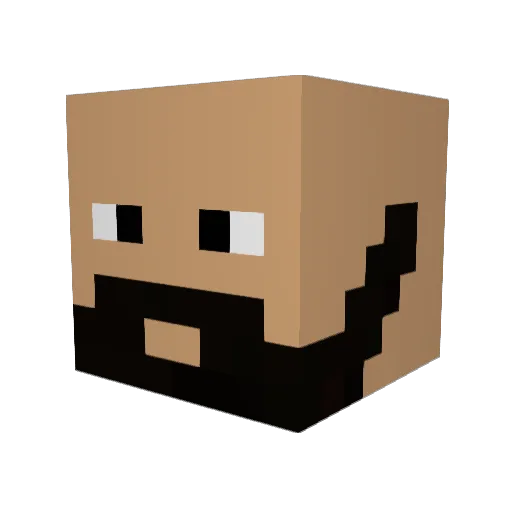 Iver_pl Minecraft avatar head, 3D render